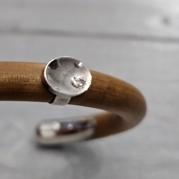 RARE Tiffany & Co Rattan Bamboo Elsa Peretti Sterling Cuff - Picture 14 of 16